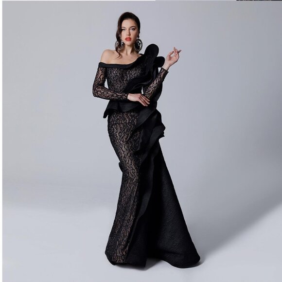 Fousad Sarkis Gold/Champayne dress - Picture 2 of 2